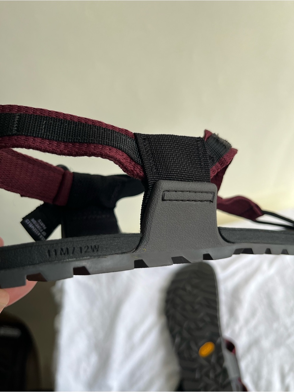 Bedrock Sandals Barefoot Minimalist Shoes Sz 11 Men’s 12 Women’s Maroon Burgundy - Picture 8 of 11